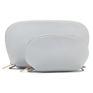 Cuyana Travel Case Set in Pearl Grey + Dustbag